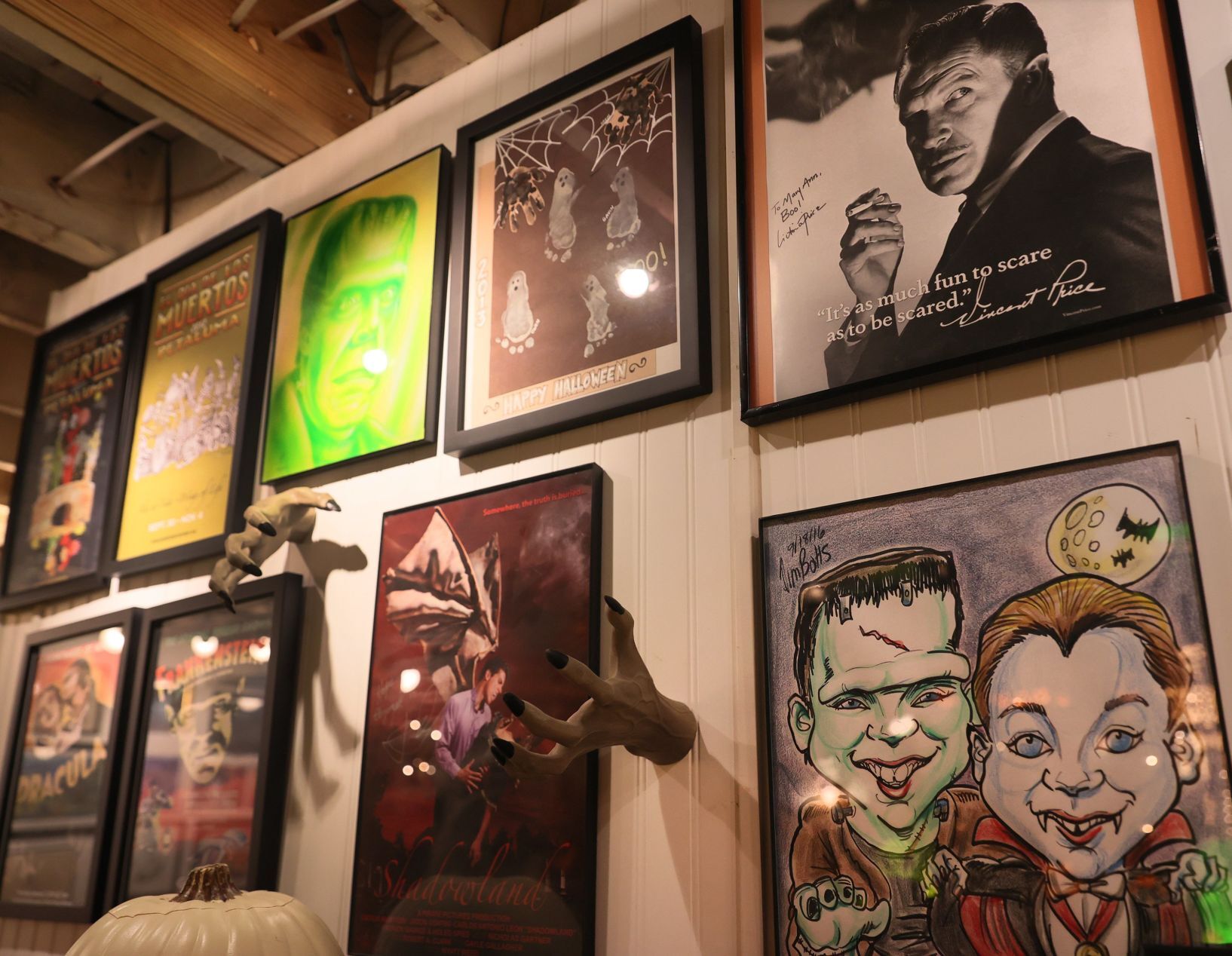 Halloween enthusiast keeps permanent themed display